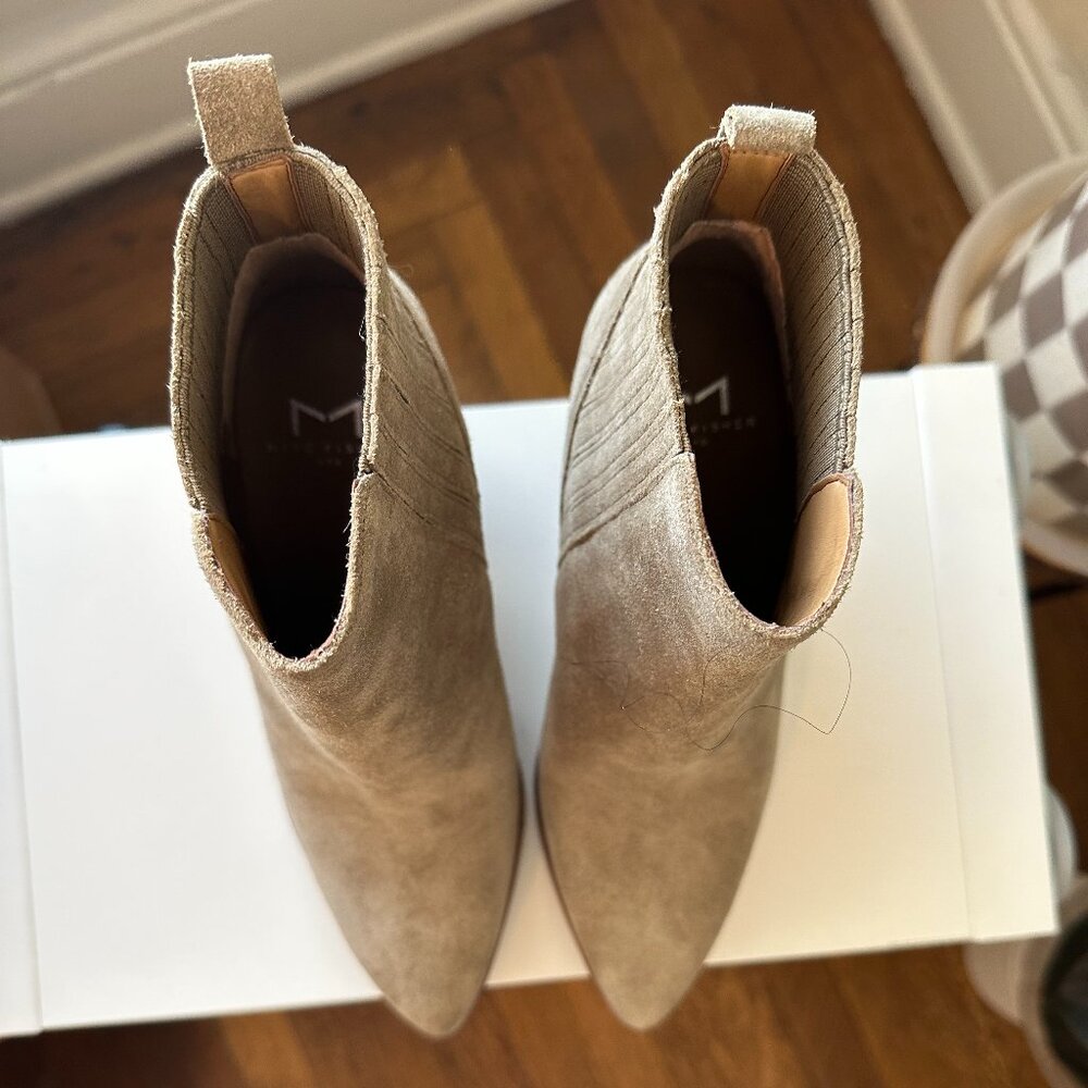 Marc Fisher Alva Pointy Toe Suede Bootie - Picture 4 of 6